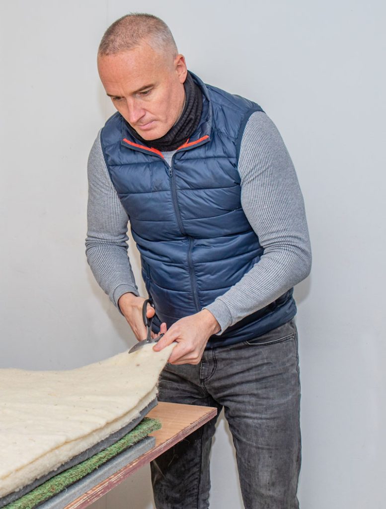 Our master craftsman hand making an O'Suan orthopedic mattress