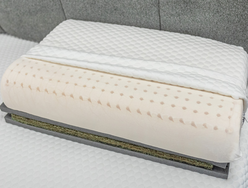 The internal Latex layers in the O'Suan orthopaedic pillow